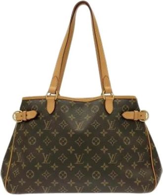 Louis Vuitton Pre-owned Vintage Monogram Canvas Shoulder Bag - Dames - Vintage Schoudertas - Bruin - ONE Size - Vintage