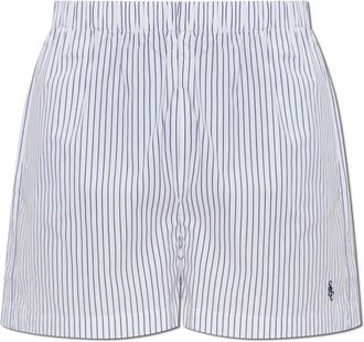 Sporty & Rich Shorts uit de Preppy collectie - Dames - Bermuda - Blauw - S - Katoen - Korte Broeken
