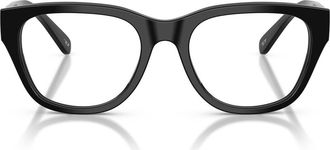 Diesel 53mm Square Optical Glasses in Black/Demo at Nordstrom
