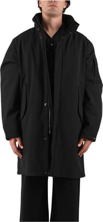 C.P. Company Parka con dettaglio Lens - - Coats - Uomo - Nero - M