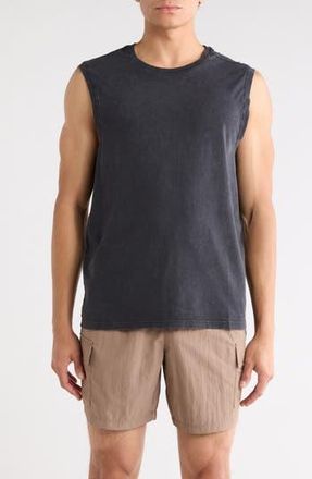 90 Degree by Reflex Acid Wash Cotton Blend Tank in Black at Nordstrom Rack, Size Xx-Large