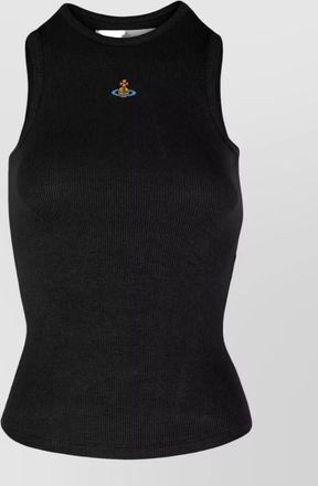Vivienne Westwood ribbed slim-fit cropped tank top