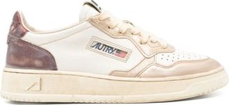 Autry Medalist Low Super Vintage - Dames - Sneakers - Beige - 36 EU - Katoen - Schoenen