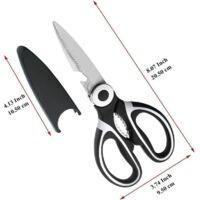 OEM Tijeras De Cocina Resistentes, Juego De 2 Piezas, Tijeras De Cocina Afiladas De Acero Inoxidable Con Tapa, Tijeras De Cocina Vers&aacute;tiles Para Carne - C