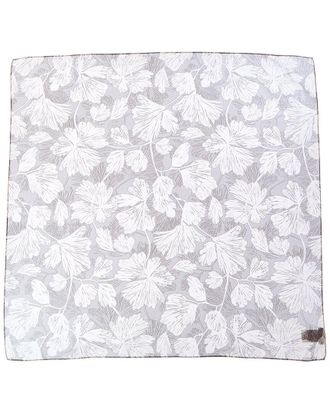 Brunello Cucinelli Floral-Printed Square Silk Scarf