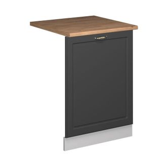 Vicco Panel Frontal Del Lavavajillas Fame-line, Antracita-oro Landhaus, 60 Cm, Et Roble Vicco