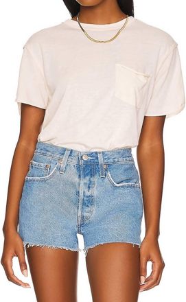 Free People Vella Tee In White Swan