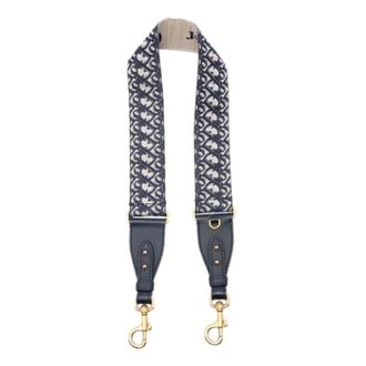 Dior Pre-owned Geborduurde Canvas Schouderband - Dames - Pre-owned - Blauw - Maat: ONE Size