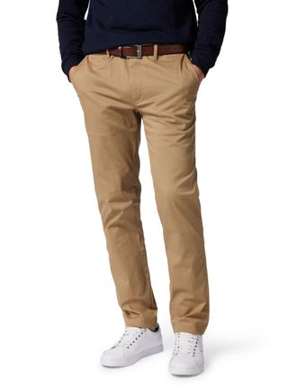 Tommy Hilfiger Mens Denton Straight Leg Chinos, Beige (Safari Canvas), 34W/32L