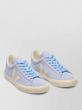Veja leather paneled low-top sneakers