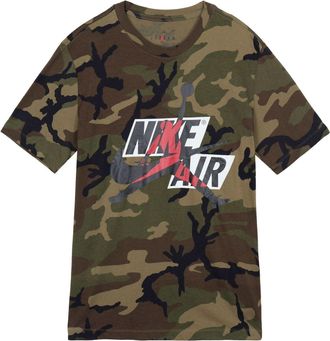 Nike Jordan Air Jordan Jumpman Classics Camo Camouflage Tee Olive Green CU2074-222