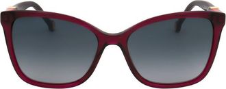 Carolina Herrera Ladies Purple Rectangular Sunglasses HER 0273/S