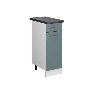 Vicco Mueble Bajo De Cocina R-line, Gris Azulado, 30 Cm, Et Antracita