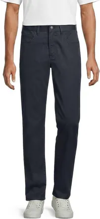 Lands End Travel Kit Comfort Waist Classic Straight Fit 5 Pocket Pant in Steel Gray at Nordstrom, Size 35 X 28