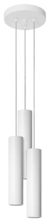 Sollux Lighting Design Pendellampe Lagos 3-Flammig (rund), Weiss