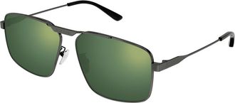 Balenciaga BB0418SK Asian Fit 003 Mens Sunglasses Gunmetal Size 62