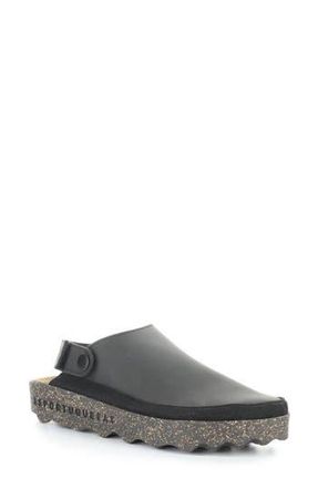 FLY London Chuck Platform Slingback Clog in 000 Black Eco Nubuck at Nordstrom Rack, Size 10-10.5Us / 41Eu