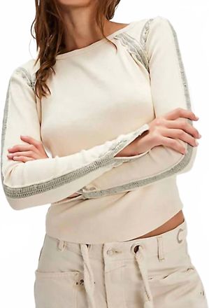 Free People Lost Love Long Sleeve Top In Tea Combo