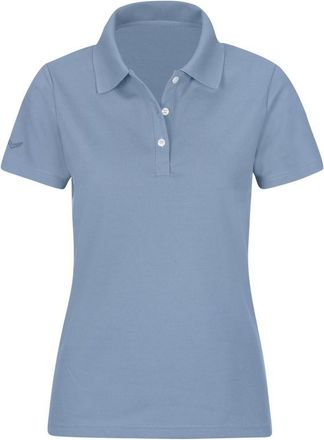 Trigema Poloshirt TRIGEMA TRIGEMA Poloshirt aus Baumwolle, Damen, Gr. XXL, blau (pearl, blau), 100% Baumwolle, Basic, Shirts Poloshirt