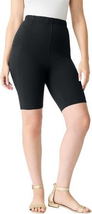 Roaman's Side-Pocket Bike Short in Black at Nordstrom, Size 12