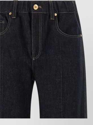 Brunello Cucinelli denim high-rise wide-leg jeans