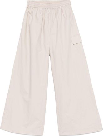 Remain wide-leg trousers - women - Organic Cotton - 34 - Neutrals