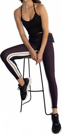 PLAYGROUND Jump Track Leggings In Teddy Bear Brown/black