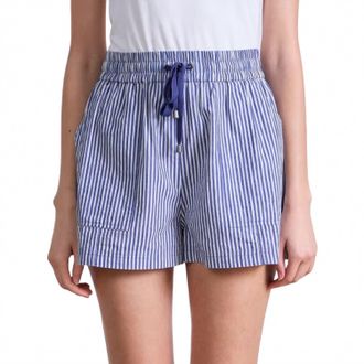 Apiece Apart Surf Pull-On Short In Skinny Stripes