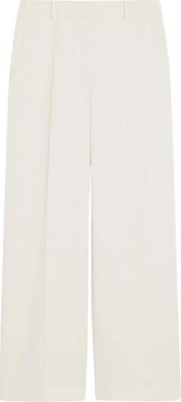 Max Mara Pantalon Angola - Dames - Wijde Broeken - Beige - 2XL - Broeken