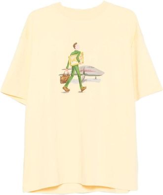 Dr&ocirc;le de Monsieur T-Shirts, male, Yellow, Size: XL Cocktail T-Shirt