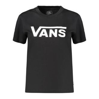 Vans Tops, Dames, Zwart, 2Xs, Katoen, Flying V Crew Tee