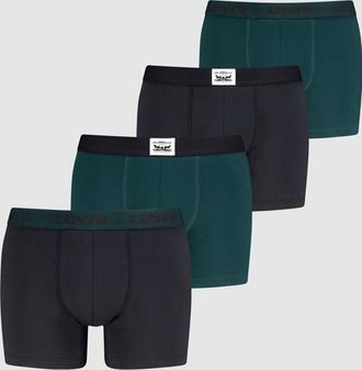 Levi's Twill Boxer Brief 2 Pack - Hombre - XL - Multi Colour / Green/Black Combo