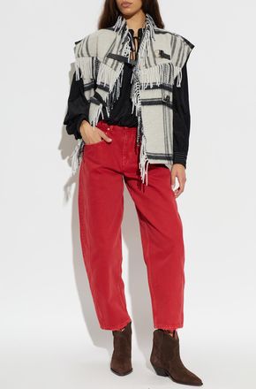 Isabel Marant Wool Vest Ginesa, Womens, Cream