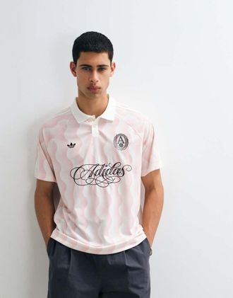 adidas Originals Summer - Maglia rosa con logo