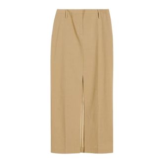 Birgitte Herskind Maxi Skirts, female, Beige, Size: XL Nina Skirt