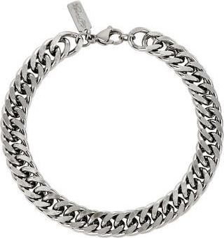 Ed Hardy Mens Stainless Steel Curb Chain Bracelet in Silver at Nordstrom Rack