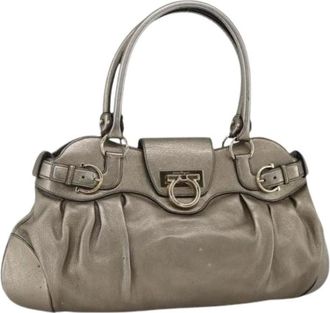 Ferragamo Pre-owned Handbags, female, Brown, Size: ONE SIZE Pre-owned Hand Bag