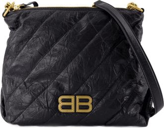 Balenciaga Womens Shoulder Bag Black Calfskin
