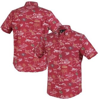 Reyn Spooner Mens Reyn Spooner Scarlet San Francisco 49ers Kekai Performance Button-Down Shirt at Nordstrom, Size Xxx-Large