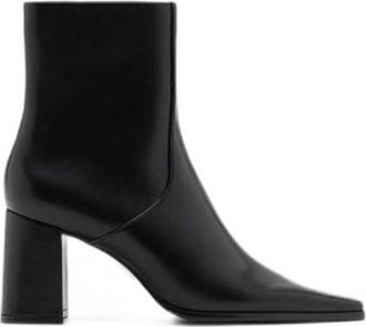 Mango enkellaarzen zwart