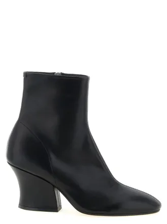 Jil Sander Black Solid Almond Toe Boots