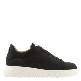 Emporio Armani Knurled Soles Nubuck Sneakers, Brand Size 9 ( US Size 10 )