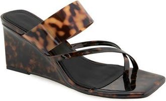 Rebecca Minkoff Danica Wedge Slide Sandal in Tortoise at Nordstrom, Size 8.5