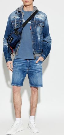 Dsquared2 T-shirt With Logo, Mens, Blue