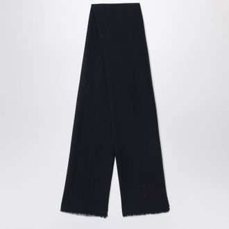 Destin Black wool scarf