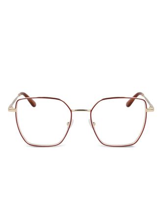 Calvin Klein round-frame glasses - Red
