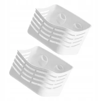 OEM 2 Ganci Ventosa Bagno Bianco