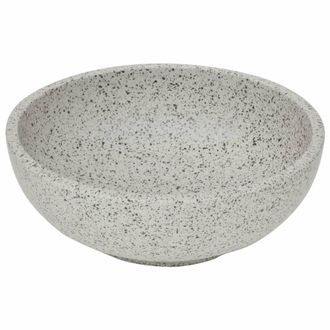 Berkfield Home Durable Countertop Basin Grey Round OE&para;41x14 cm Ceramic | Size: 41x14 cm