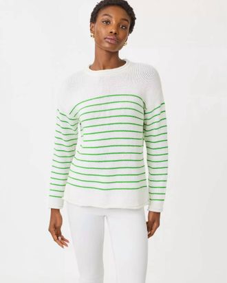 Lilly Pulitzer Lotan Sweater In Putting Green Tidepool Stripe