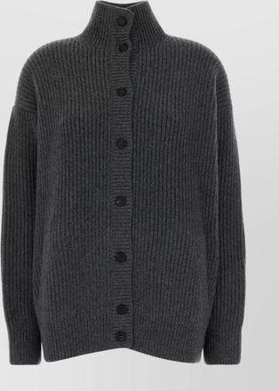 Prada oversize cashmere cardigan featuring elbow patches